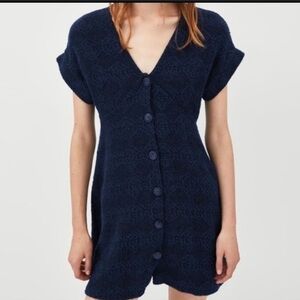 denim wrap dress zara Zara ZW Collection Women's Blue Denim Midi Dress Size Small NWT